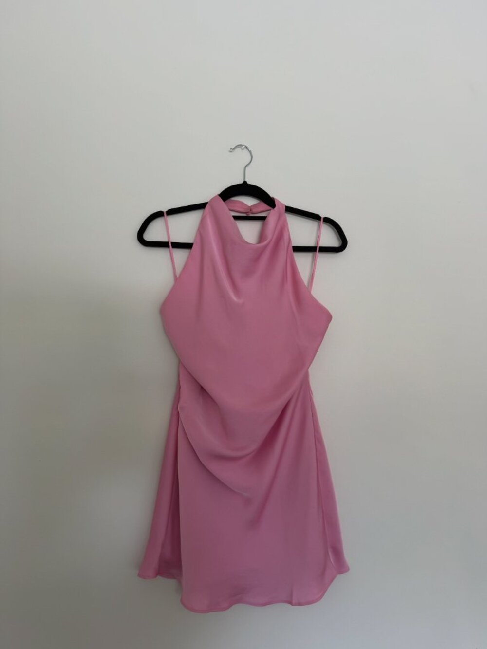 Aritzia Audience Satin Mini Halter Dress - Picture 2 of 3